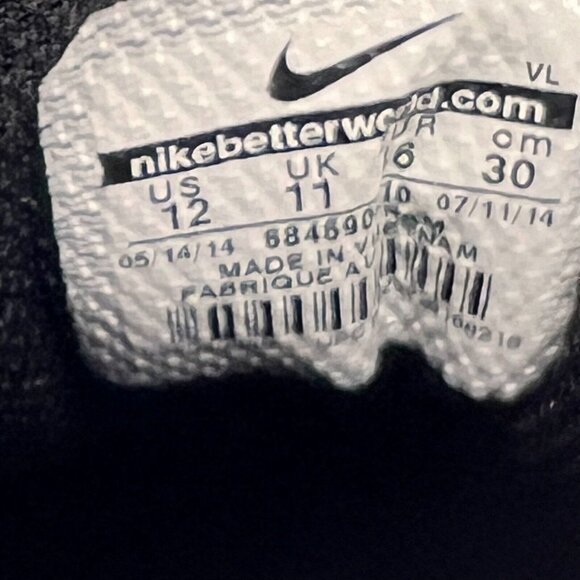 Nike Mens 684690-010 Black White Lunarlon MVP Pregame Size 12 Baseball Shoes main image 8